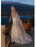 Beaded Ivory Lace Tulle Mermaid Wedding Dress